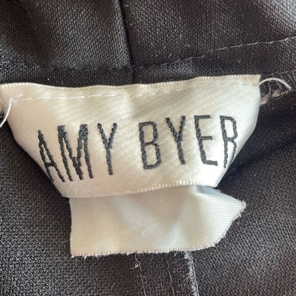 Amy Byer polyester women’s black wide leg pants trousers for work or the office - Picture 10 of 12